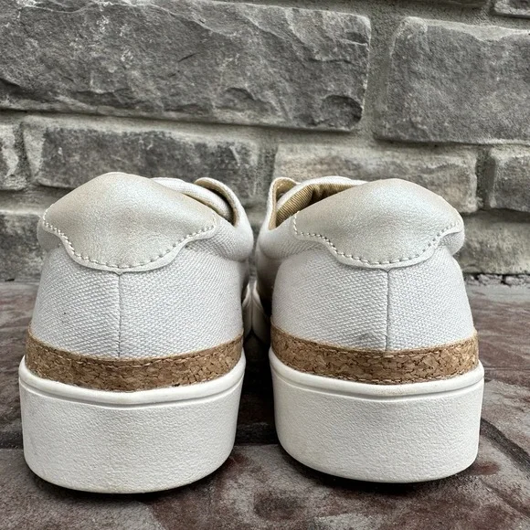 Womens 7.5 B - Revitalign Orthotic Gore-Lace Slip-On‎ Sneaker - Hermosa Cream - Picture 6 of 8